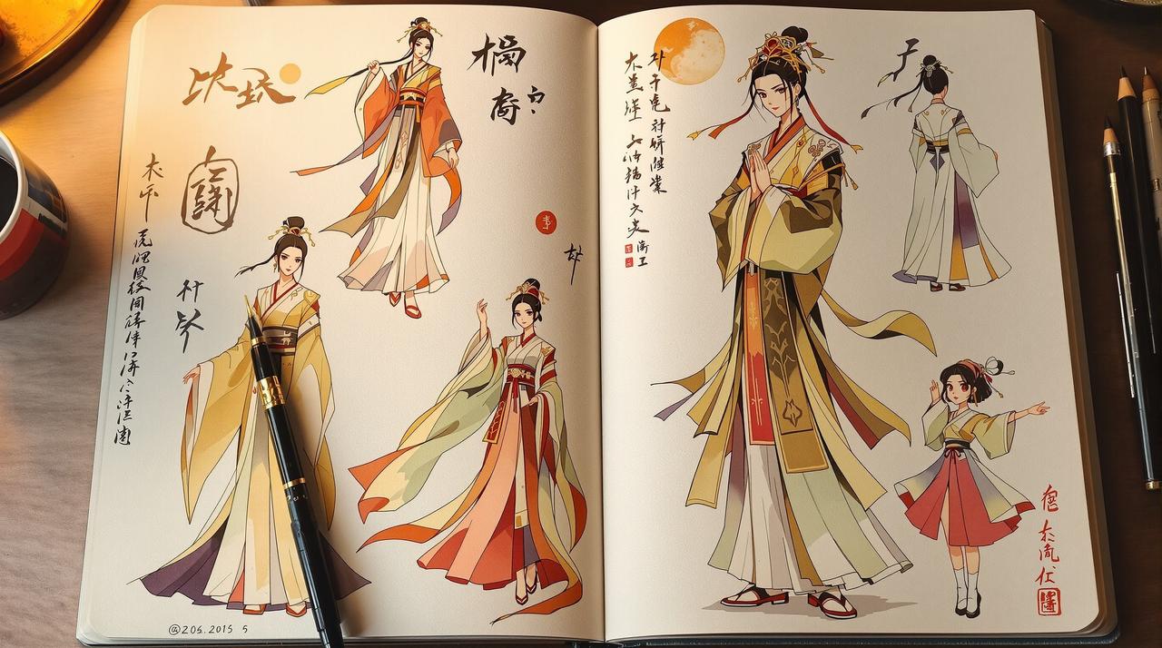 妖精漫画网番友圈热帖:【手绘】用词牌为灵感画了一组动漫角色设计 妖精漫画网番友圈:【手绘】用词牌为灵感画了一组动漫角色设计